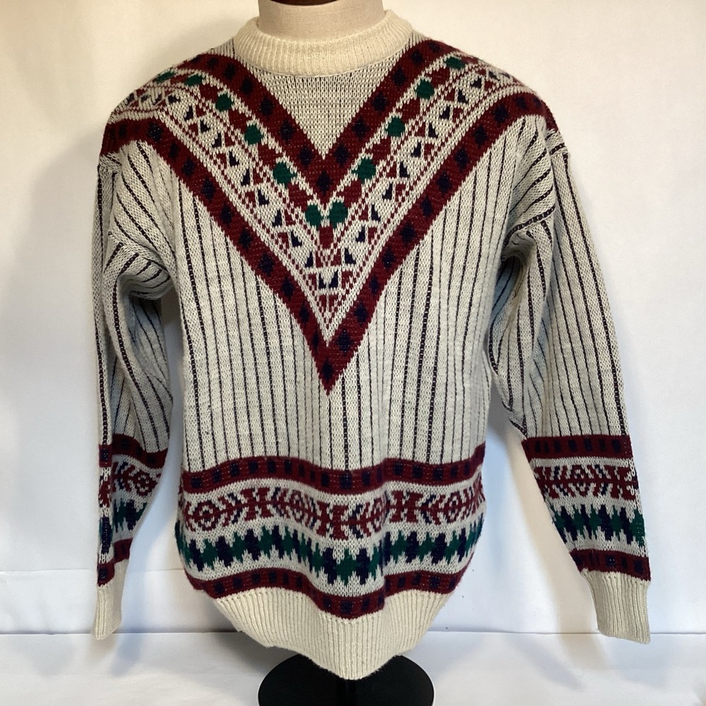 Vintage Gian Alberto Men’s Sweater size medium made in Italy Wool Blend